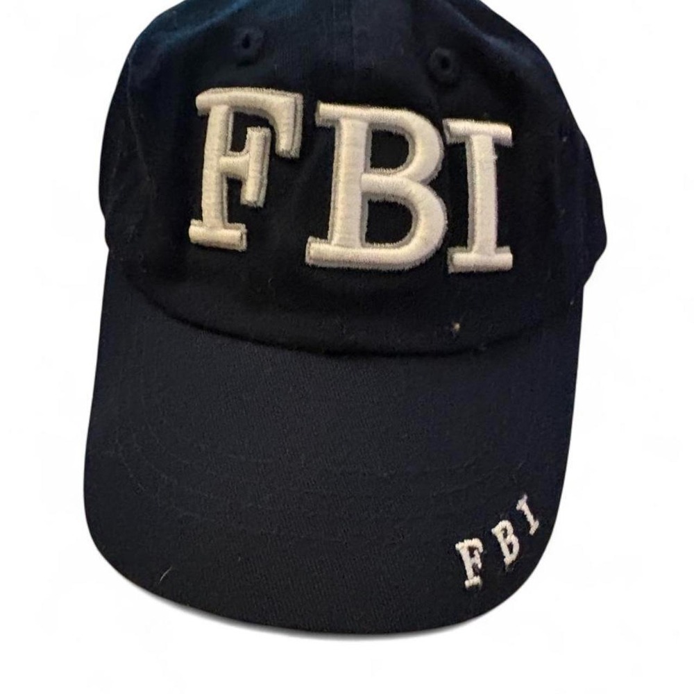 FBI Embroidered Baseball Cap Navy Blue Adjustable Hat Mens Streetwear
